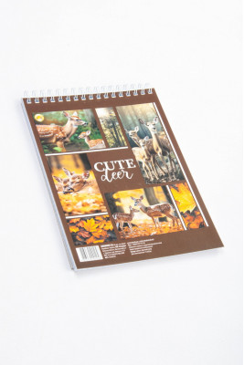 Блокнот на верхній спіралі, А5, 60 аркушів